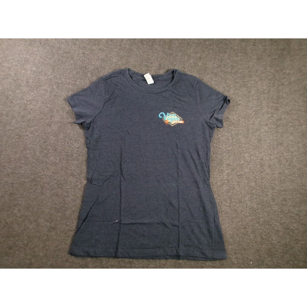 Las Vegas Top Womens Medium Grey Logo AGM 2022 Trip Employer Work